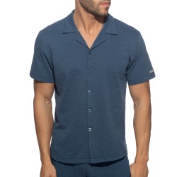 Chemise de la marque ADDICTED - Chemise à boutons Mirage - Bleu de cobalt - Ref : AD1346 C26