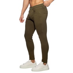 Hosen der Marke ADDICTED - Schlanke Hose - Khaki - Ref : AD1336 C12