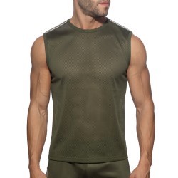 Tank top der Marke ADDICTED - Nexus Mesh Tanktop - Khaki - Ref : AD1337 C12