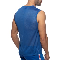 Tank top of the brand ADDICTED - Nexus mesh tank top - Royal blue - Ref : AD1337 C16