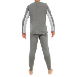 Loungewear of the brand EDEN PARK - Eden Park Plain V-Neck Pajamas Grey - Ref : E502F23 927