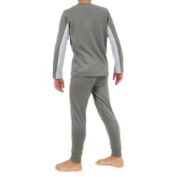 Loungewear of the brand EDEN PARK - Eden Park Plain V-Neck Pajamas Grey - Ref : E502F23 927