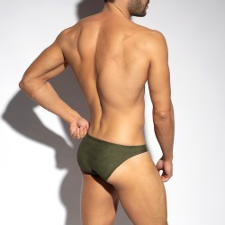 Slip, Tanga de la marque ES COLLECTION - Slip bikini Simsuede - Kaki - Ref : UN604 C12