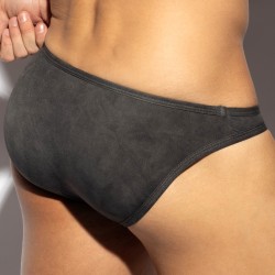 Slip, Tanga de la marque ES COLLECTION - Slip bikini Simsuede - Gris - Ref : UN604 C15