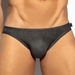 Slip, Tanga de la marque ES COLLECTION - Slip bikini Simsuede - Gris - Ref : UN604 C15