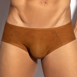 Underwear of the brand ES COLLECTION - Simsuede Briefs - Brown - Ref : UN605 C13