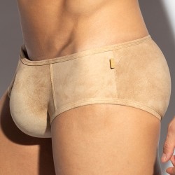 Underwear of the brand ES COLLECTION - Simsuede Briefs - Beige - Ref : UN605 C28