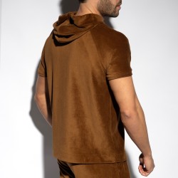 Top of the brand ES COLLECTION - Corduroy Hoodie - Brown - Ref : SP336 C13