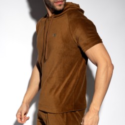 Top of the brand ES COLLECTION - Corduroy Hoodie - Brown - Ref : SP336 C13