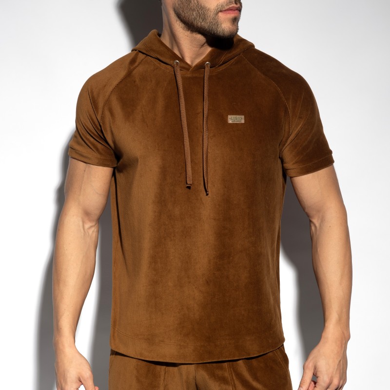 Top of the brand ES COLLECTION - Corduroy Hoodie - Brown - Ref : SP336 C13