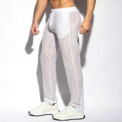 Pants of the brand ES COLLECTION - Long Retro Ibiza Pants - Ivory - Ref : SP329 C02