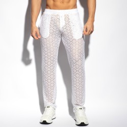 Pantalon de la marque ES COLLECTION - Long pantalon Retro Ibiza - Ivoire - Ref : SP329 C02