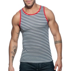 Arriba de la marca ADDICTED - Camiseta de tirantes marinera - Rojo - Ref : AD588 C06