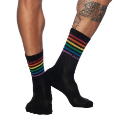 Calcetines de la marca ADDICTED - Calcetines Addicted Rainbow - Negro - Ref : AD838 C10