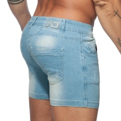 Breve del marchio ADDICTED - Pantaloncini di jeans - Blu - Ref : AD803 C500