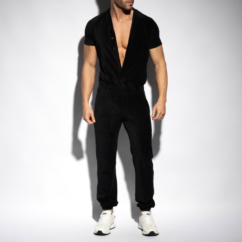 Loungewear of the brand ES COLLECTION - Corduroy Jumpsuit - Black - Ref : SP333 C10