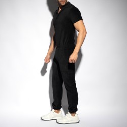 Loungewear de la marque ES COLLECTION - Combinaison Corduroy - Noir - Ref : SP333 C10