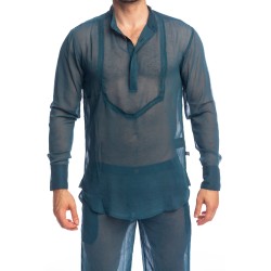 Accueil de la marque L HOMME INVISIBLE - Chantilly Teal - Chemise Tunique L Homme Invisible - Ref : HW143 CHA 015