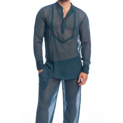 Home del marchio L HOMME INVISIBLE - Chantilly Teal - Chemise Tunique L Homme Invisible - Ref : HW143 CHA 015