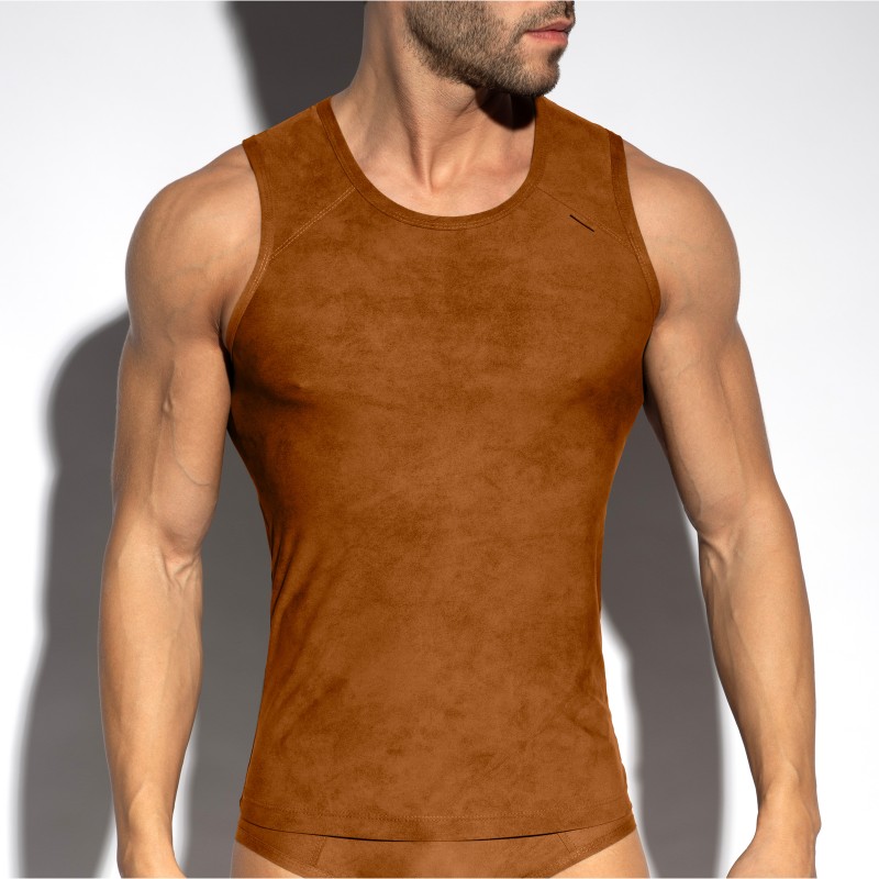 Tank top der Marke ES COLLECTION - copy of Débardeur Simsuede - Kaki - Ref : TS339 C13