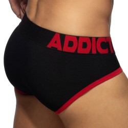 Slip der Marke ADDICTED - Slip Pique tricolore - Noir - Ref : AD1349 C10