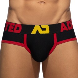 Slip der Marke ADDICTED - Slip Pique tricolore - Noir - Ref : AD1349 C10