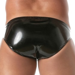 Slip de la marca TOF PARIS - Bikini con cremallera Vinyl Tof Paris - Negro - Ref : TOF493N