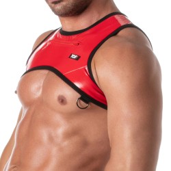 Harness of the brand TOF PARIS - Zippered Harness Vinyl Tof Paris - Red - Ref : TOF501R