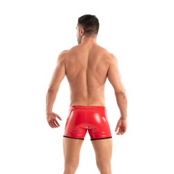 Boxer, shorty de la marque TOF PARIS - Boxer Accès Facile Vinyl Tof Paris - Rouge - Ref : TOF495R