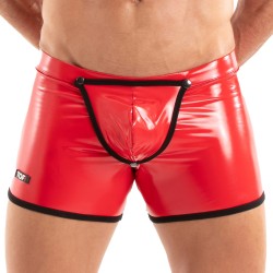 Boxer, shorty de la marque TOF PARIS - Boxer Accès Facile Vinyl Tof Paris - Rouge - Ref : TOF495R