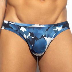 Slip der Marke ES COLLECTION - Bikini Swiss Cow - Marine - Ref : UN619 C09