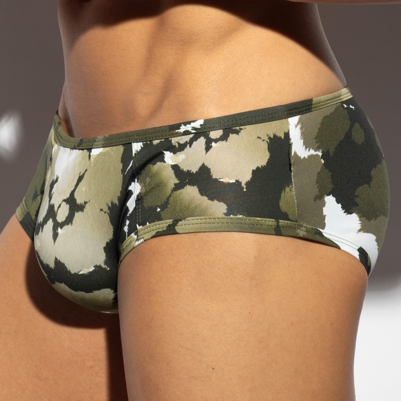 Slip, Tanga de la marque ES COLLECTION - Slip Swiss Cow - Kaki - Ref : UN620 C12