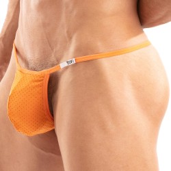 Thong of the brand TOF PARIS - Microfiber Temptation Thong Tof Paris - Orange - Ref : TOF525O