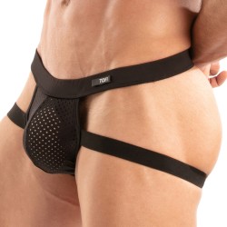 Jock strap de la marque TOF PARIS - Jockstrap Tentation en Microfibre Tof Paris - Noir - Ref : TOF524N