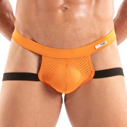 Suspensorios de la marca TOF PARIS - Jockstrap Temptation de microfibra Tof Paris - Naranja - Ref : TOF524O