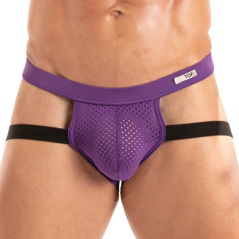 Jockstraps of the brand TOF PARIS - Microfiber Temptation Jockstrap Tof Paris - Purple - Ref : TOF524V