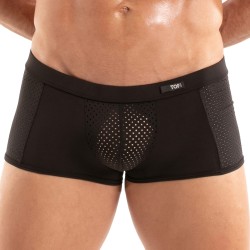 Shorts Boxer, Shorty de la marca TOF PARIS - Bóxer de microfibra Tentation Tof Paris - Negro - Ref : TOF521N