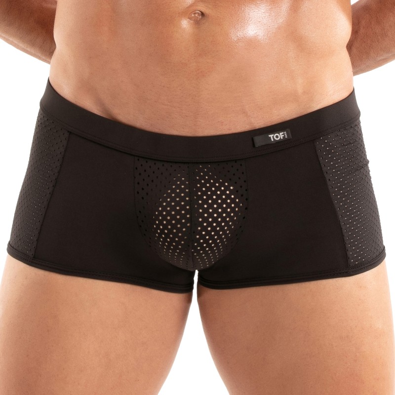 Shorts Boxer, Shorty de la marca TOF PARIS - Bóxer de microfibra Tentation Tof Paris - Negro - Ref : TOF521N