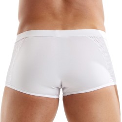 Boxer, shorty de la marque TOF PARIS - Boxer Tentation en microfibre Tof Paris - Blanc - Ref : TOF521B