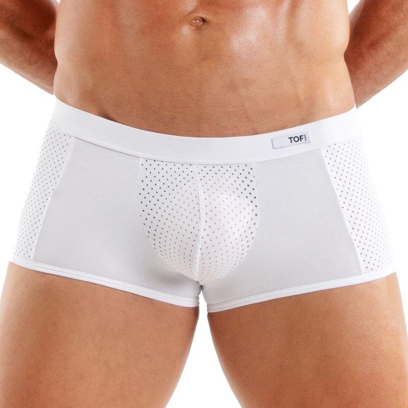 Shorts Boxer, Shorty de la marca TOF PARIS - Bóxer de microfibra Tentation Tof Paris - Blanco - Ref : TOF521B