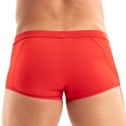 Boxer, shorty de la marque TOF PARIS - Boxer Tentation en microfibre Tof Paris - Rouge - Ref : TOF521R