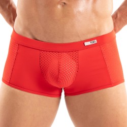 Shorts Boxer, Shorty de la marca TOF PARIS - Bóxer de microfibra Tentation Tof Paris - Rojo - Ref : TOF521R