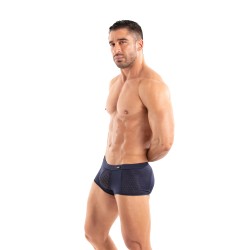 Boxer, shorty de la marque TOF PARIS - Boxer Tentation en microfibre Tof Paris - Bleu Marine - Ref : TOF521BM