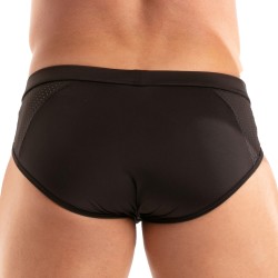 Slip de la marca TOF PARIS - Calzoncillo de microfibra Tentation Tof Paris - Negro - Ref : TOF522N