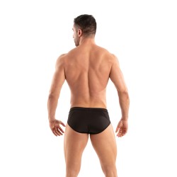 Slip de la marca TOF PARIS - Calzoncillo de microfibra Tentation Tof Paris - Negro - Ref : TOF522N