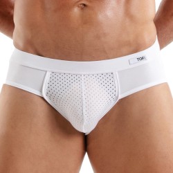 Slip del marchio TOF PARIS - Slip in microfibra Tentation Tof Paris - Bianco - Ref : TOF522B