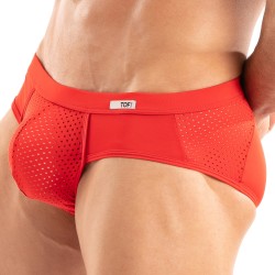 Slip del marchio TOF PARIS - Slip in microfibra Tentation Tof Paris - Rosso - Ref : TOF522R