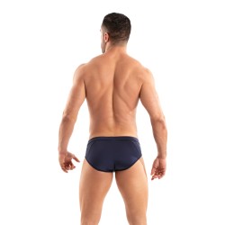 Slip, Tanga de la marque TOF PARIS - Slip Tentation en microfibre Tof Paris - Bleu Marine - Ref : TOF522BM