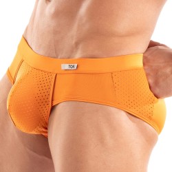 Brief of the brand TOF PARIS - Tentation Microfiber Brief Tof Paris - Orange - Ref : TOF522O