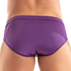 Slip, Tanga de la marque TOF PARIS - Slip Tentation en microfibre Tof Paris - Violet - Ref : TOF522V